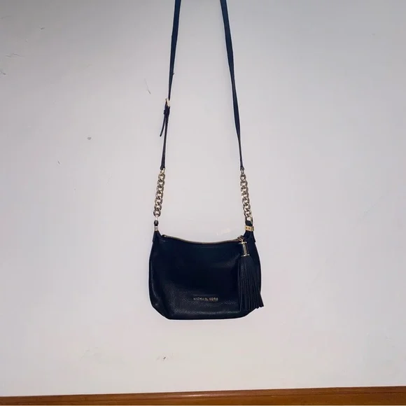 Michael Kors Black Crossbody Bag with Gold Accents - Picture 8 of 8